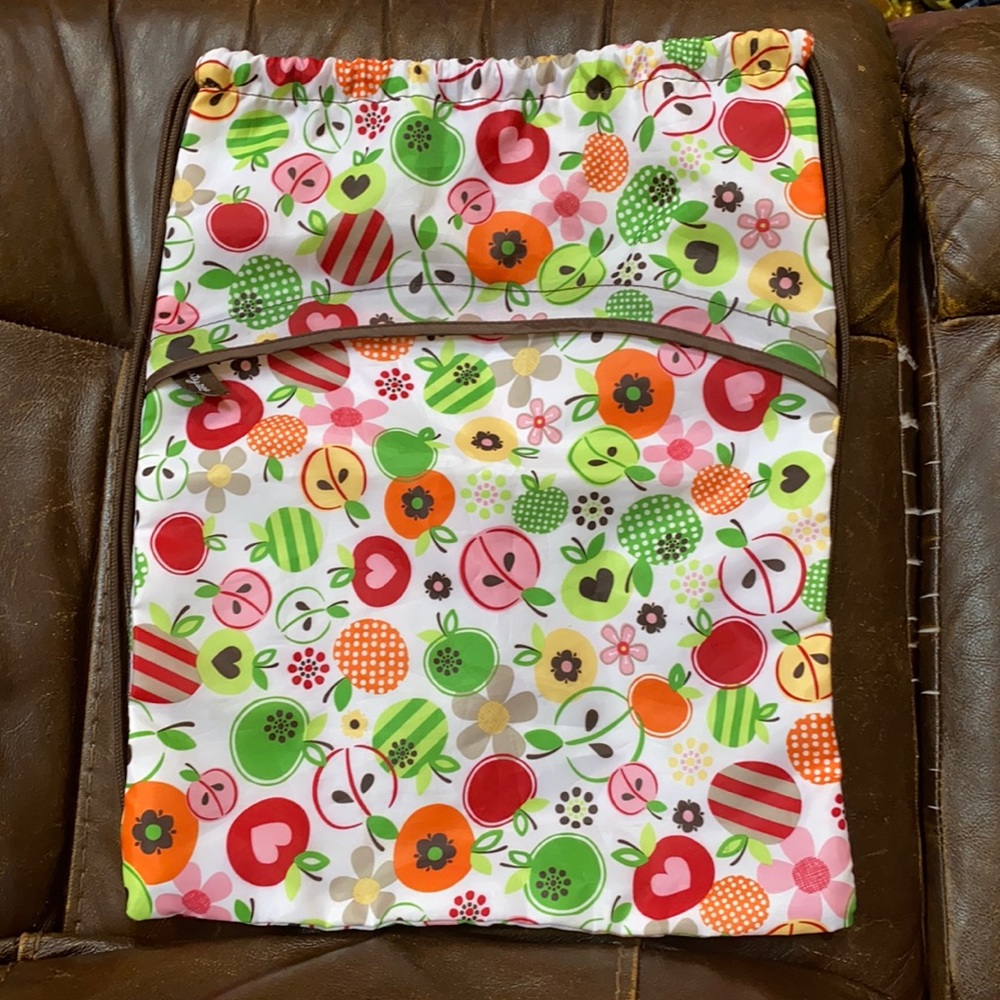 Vintage Thirty-One cinch sack apples